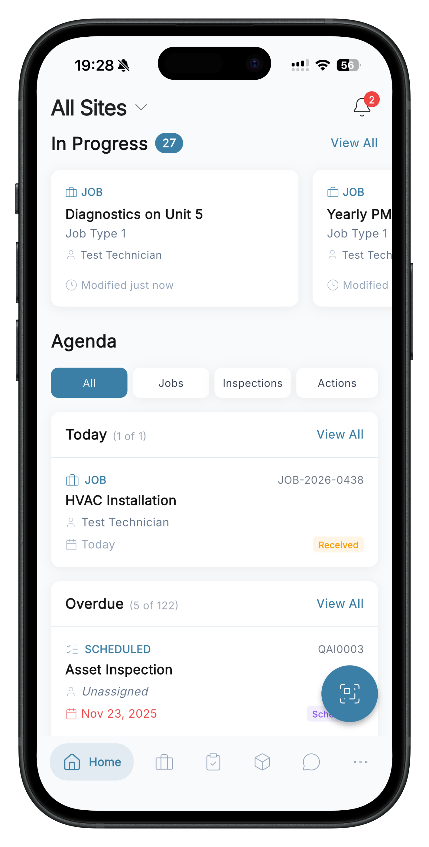 QAI Mobile App - Checklist View